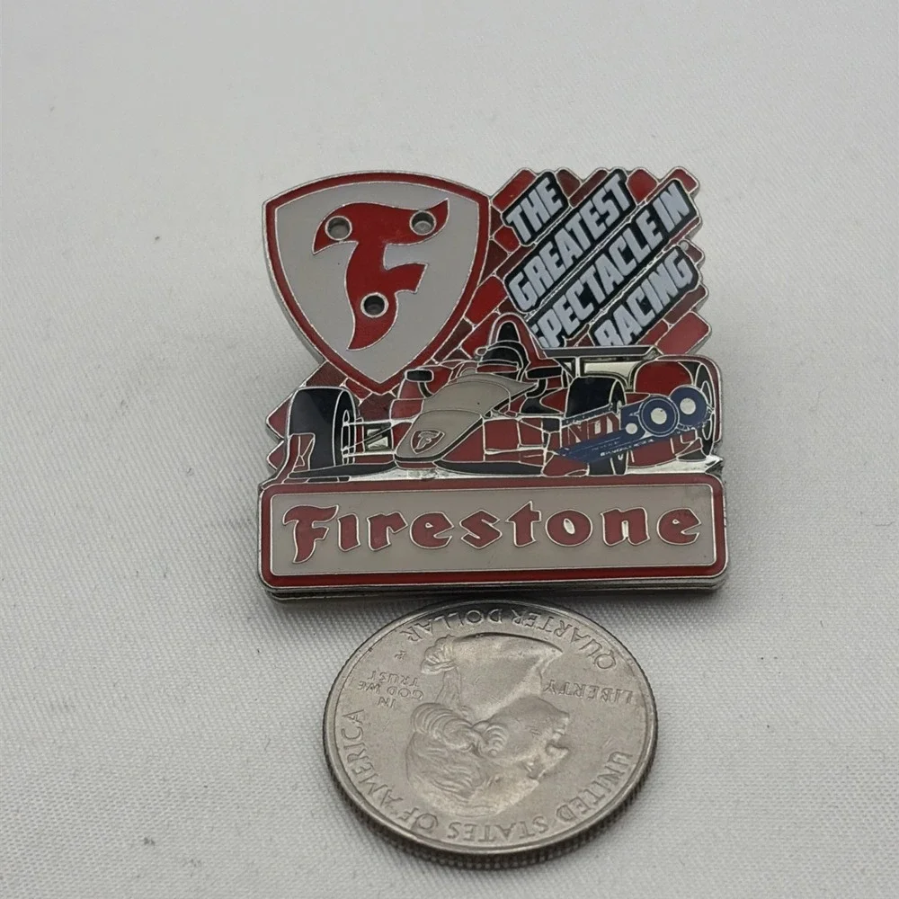 Firestone The Greatest Spectacle In Racing Indy 500 Lapel Hat Pin